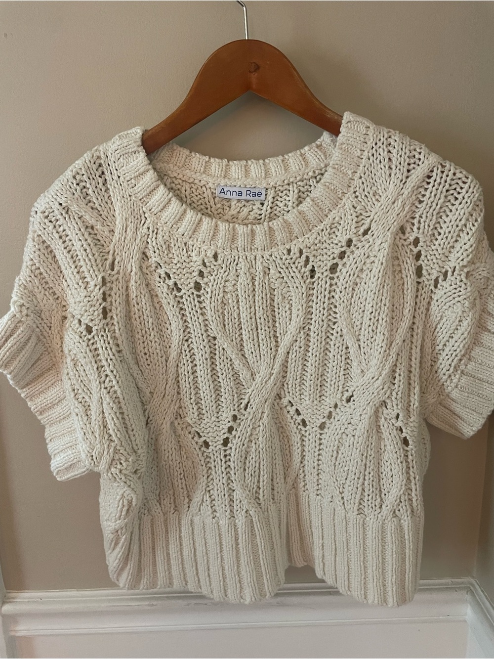 Anna Rae Cap-sleeve Chunky Sweaters (2) Size Small